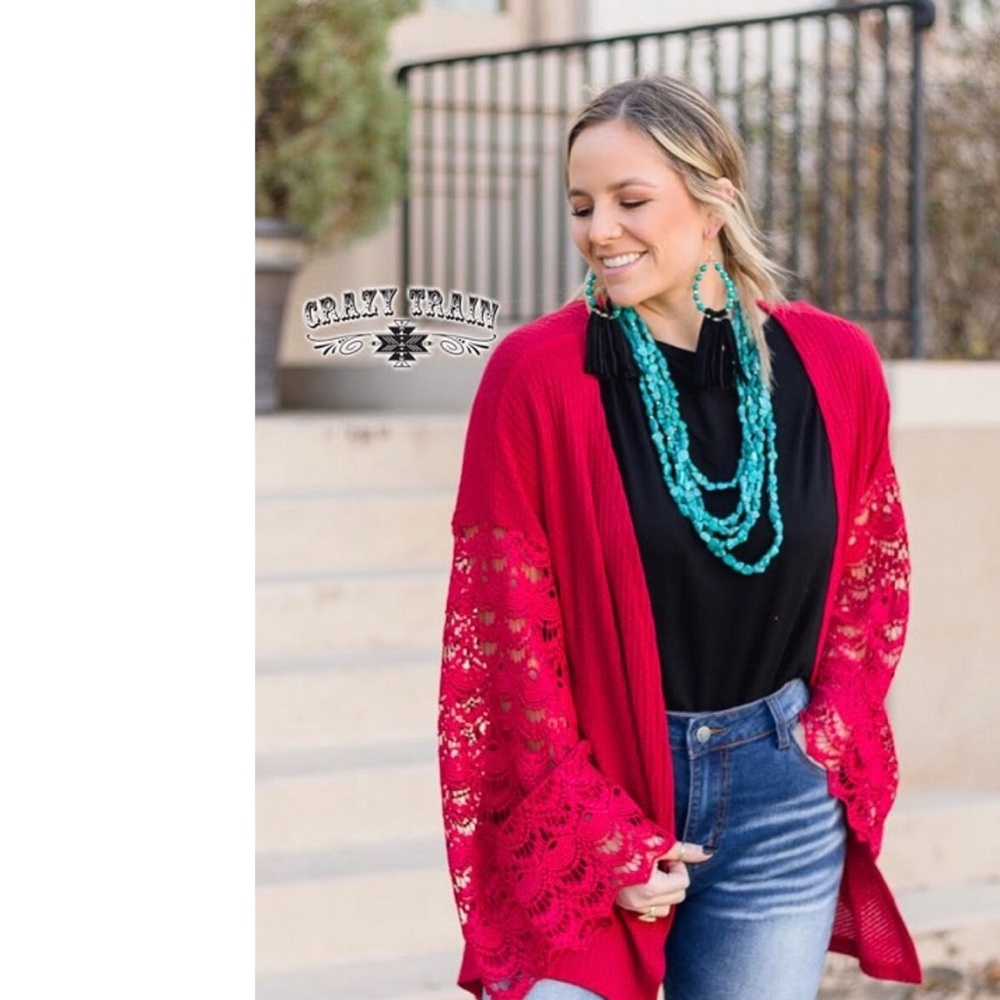 Crazy Train CUPID CROCHET CARDIGAN